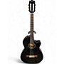 Used Fender CN-140SCE Black Classical Acoustic Electric Guitar Black