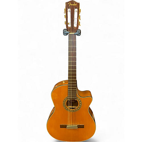 Used Fender CN-210SCE Natural Classical Acoustic Electric Guitar Natural