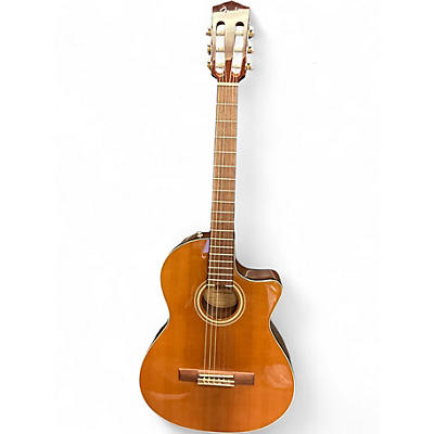 Used Fender CN140SCE Natural Classical Acoustic Electric Guitar