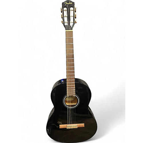 Fender Used Fender CN60S Black Classical Acoustic Guitar Black