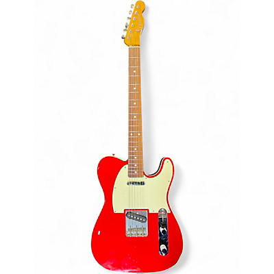 Used Fender CRAFTED IN JAPAN TELECASTER Red Solid Body Electric Guitar