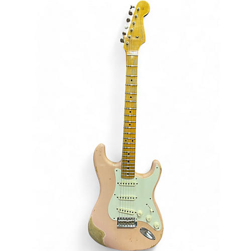 Used Fender CUSTOM SHOP 1955 STRATOCASTER HEAVY RELIC Shell Pink Solid Body Electric Guitar Shell Pink