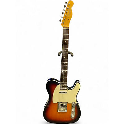 Used Fender CUSTOM SHOP 1960S TELECASTER 3 Color Sunburst Solid Body Electric Guitar