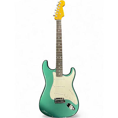 Used Fender CUSTOM SHOP Custom Deluxe Stratocaster Sherwood Green Metallic Solid Body Electric Guitar