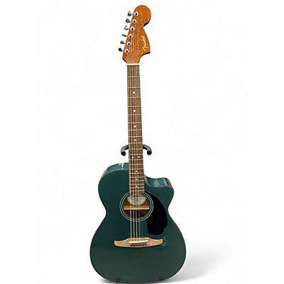 Used Fender California Monterey CE Sherwood Green Acoustic Electric Guitar
