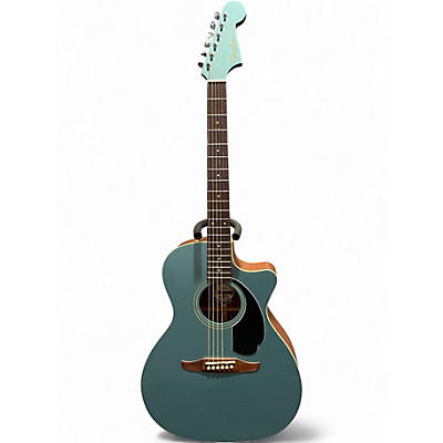 Used Fender California Newporter Player Acoustic-Electric Guitar Ocean Turquoise Acoustic Electric Guitar