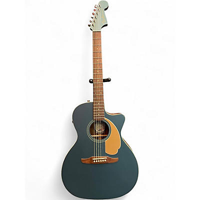 Used Fender California Series Newport Player LTD Ocean Teal Acoustic Electric Guitar