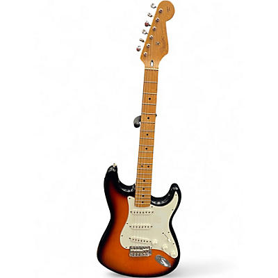 Used Fender California Series Stratocaster 2 Tone Sunburst Solid Body Electric Guitar