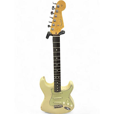 Used Fender California Series Stratocaster Olympic White Solid Body Electric Guitar