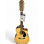 Used Fender Cd60 sce Natural 12 String Acoustic Electric Guitar Natural