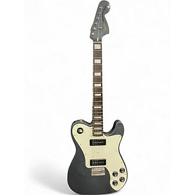 Used Fender Chris Shiflett Cleaver Telecaster Deluxe Charcoal Frost Metallic Solid Body Electric Guitar