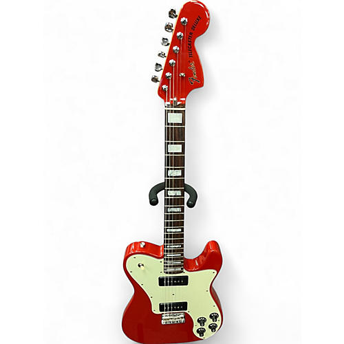Used Fender Chris Shiflett Cleaver Telecaster Deluxe Rosewoo Dakota Red Solid Body Electric Guitar Dakota Red