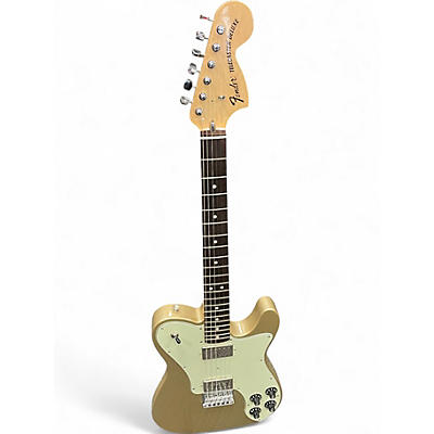 Used Fender Chris Shiflett Telecaster Deluxe GOLD Solid Body Electric Guitar