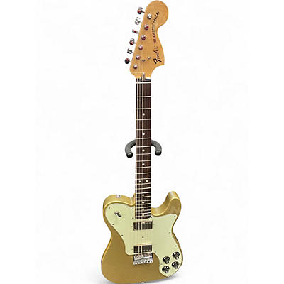 Used Fender Chris Shiflett Telecaster Deluxe Gold Solid Body Electric Guitar