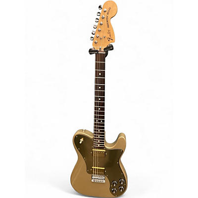 Used Fender Chris Shiflett Telecaster Deluxe Gold Solid Body Electric Guitar