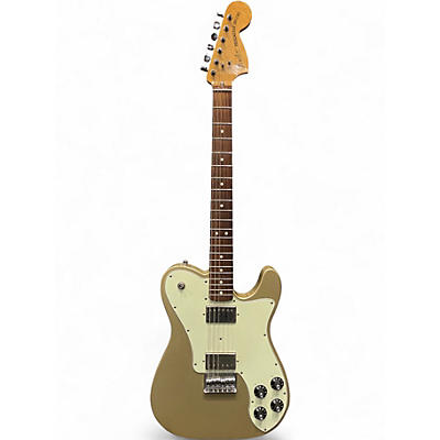 Used Fender Chris Shiflett Telecaster Deluxe Gold Solid Body Electric Guitar