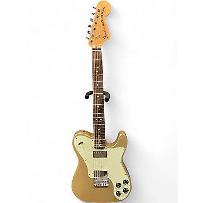 Fender Used Fender Chris Shiflett Telecaster Deluxe Shoreline Gold Solid Body Electric Guitar