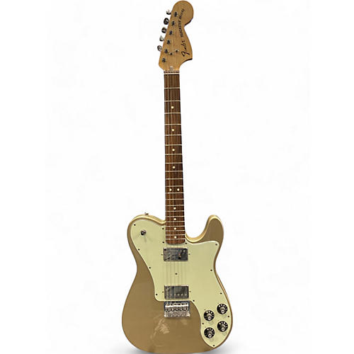 Used Fender Chris Shiflett Telecaster Deluxe Shoreline Gold Solid Body Electric Guitar Shoreline Gold