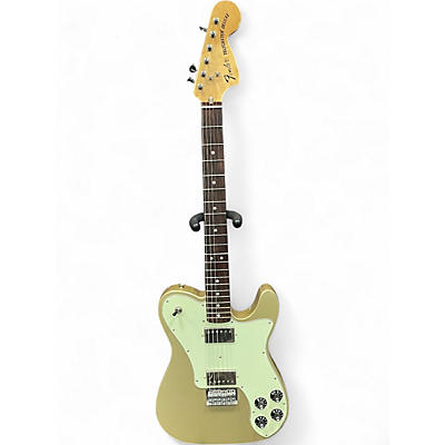 Used Fender Chris Shiflett Telecaster Deluxe Shoreline Gold Solid Body Electric Guitar