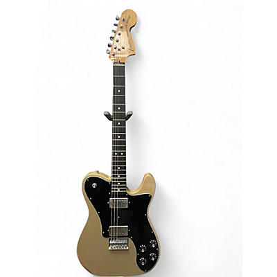 Used Fender Chris Shiflett Telecaster Deluxe Shoreline Gold Solid Body Electric Guitar