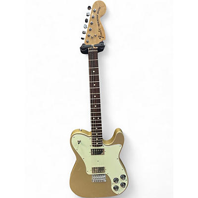Used Fender Chris Shiflett Telecaster Deluxe Shoreline Gold Solid Body Electric Guitar