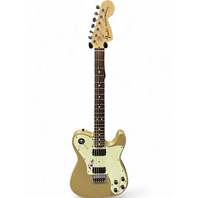 Used Fender Chris Shiflett Telecaster Deluxe Shoreline Gold Solid Body Electric Guitar