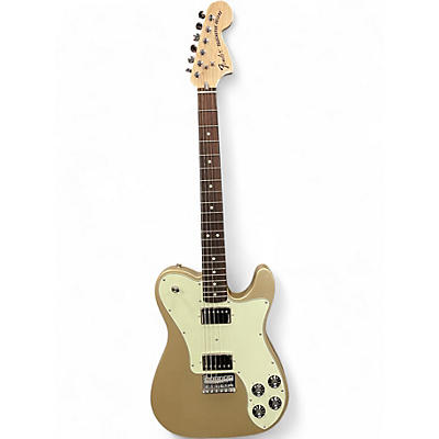 Used Fender Chris Shiflett Telecaster Deluxe Shoreline Gold Solid Body Electric Guitar