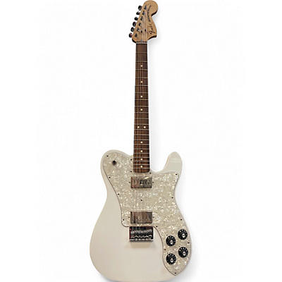 Used Fender Chris Shiflett Telecaster Deluxe White Solid Body Electric Guitar