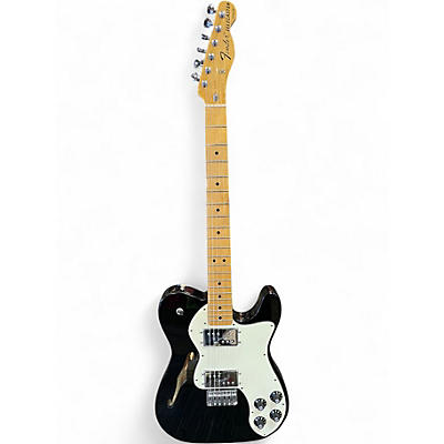 Used Fender Classic Player Telecaster Thinline Deluxe BLACK Hollow Body Electric Guitar