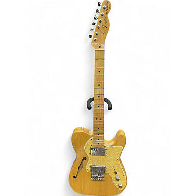 Used Fender Classic Player Telecaster Thinline Deluxe Natural Hollow Body Electric Guitar