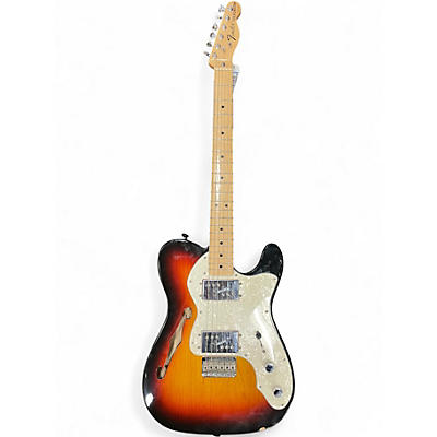 Used Fender Classic Series '72 Telecaster Thinline 3 Color Sunburst Hollow Body Electric Guitar