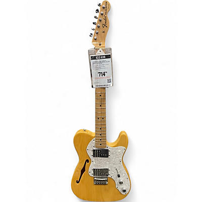 Used Fender Classic Series '72 Telecaster Thinline Natural Hollow Body Electric Guitar