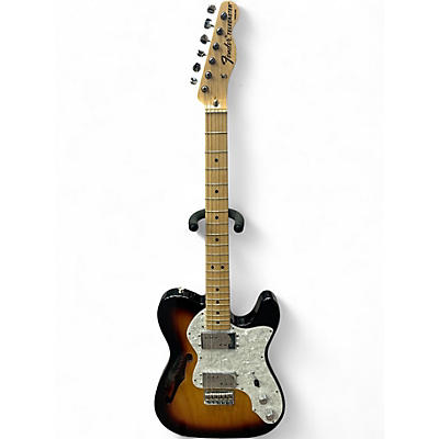 Used Fender Classic Series '72 Telecaster Thinline Sunburst Hollow Body Electric Guitar
