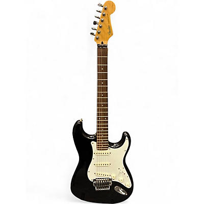 Used Fender Contemporary Stratocaster Black Solid Body Electric Guitar