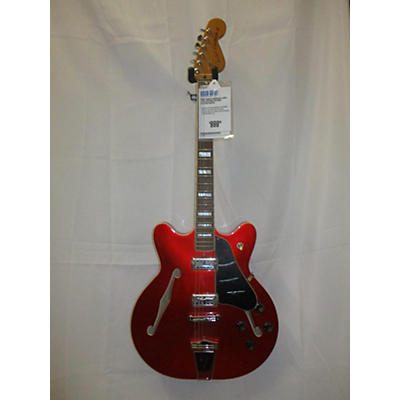 Fender Used Fender Coronado Candy Apple Red Hollow Body Electric Guitar