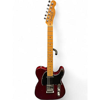 Used Fender Custom Classic Telecaster Crimson Red Trans Solid Body Electric Guitar