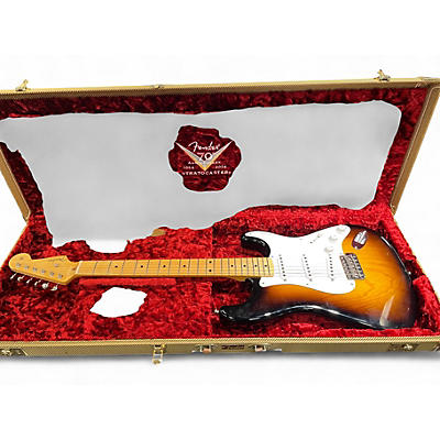 Used Fender Custom LTD 70TH ANNIVERSARY 1954 STRATOCASTER TCP Wide Fade 2-Color Sunburst Solid Body Electric Guitar