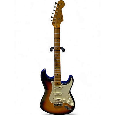 Used Fender Custom Shop 1958 Strat Journeyman Masterbuilt 3 Tone Sunburst Solid Body Electric Guitar