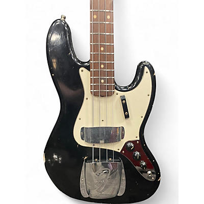 Used Fender Custom Shop 1960s Relic Jazz Bass Black Electric Bass Guitar