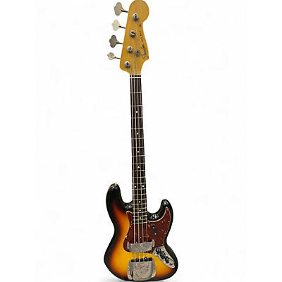 Used Fender Custom Shop 1964 Jazz Bass Journeyman Relic 3 Color Sunburst Electric Bass Guitar