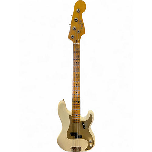 Used Fender Custom Shop '57 Precision Bass Journeyman Relic White Electric Bass Guitar White