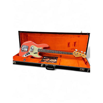 Used Fender Custom Shop '64 Jazz Bass HRN Tahitian Coral Electric Bass Guitar
