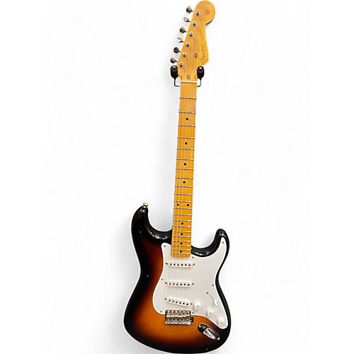 Used Fender Custom Shop 70th Anniversary Relic1954 Stratocaster Journe Wide Fade 2-Color Sunburst Solid Body Electric Guitar Wide Fade 2-Color Sunburst
