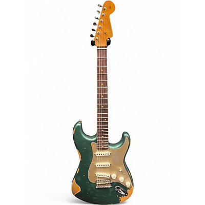 Used Fender Custom Shop LTD 59 Stratocaster Roasted maple Heavy Relic Sherwood Green Metallic Solid Body Electric Guitar