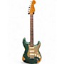 Used Fender Custom Shop LTD 59 Stratocaster Roasted maple Heavy Relic Sherwood Green Metallic Solid Body Electric Guitar Sherwood Green Metallic
