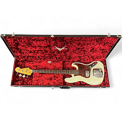 Used Fender Custom Shop LTD 60 JAZZ BASS RELIC Alpine White Electric Bass Guitar