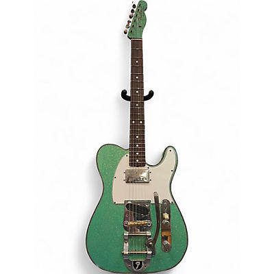 Used Fender Custom Shop LTD Telecaster CuNiFe Custom Journeyman Relicn Seafoam Green Sparkle Solid Body Electric Guitar