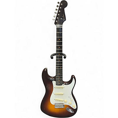 Used Fender Custom Shop Limited Edition 1957 Journeyman Relic Rosewood Stratocaster Wide Fade Chocolate 2 Tone Sunburst Solid Body Electric Guitar