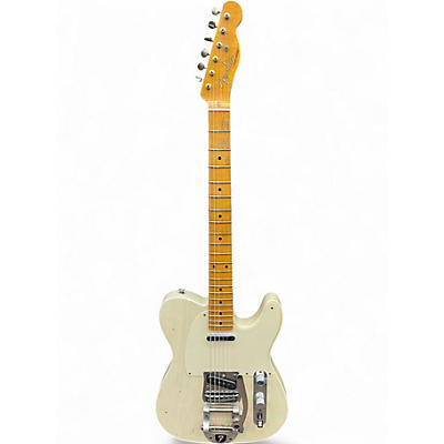 Used Fender Custom Shop Telecaster Worn White Solid Body Electric Guitar