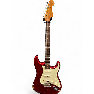 Used Fender Custom Shop W22 LTD 63 Stratocaster Relic Aged Candy Apple Red Solid Body Electric Guitar